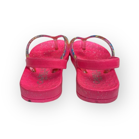 Capelli NY ㋛ Slingback Flip Flop Rainbow Glitter Sandals ㋛ Fuchsia ㋛ Size 4 / 5 - Picture 13 of 16